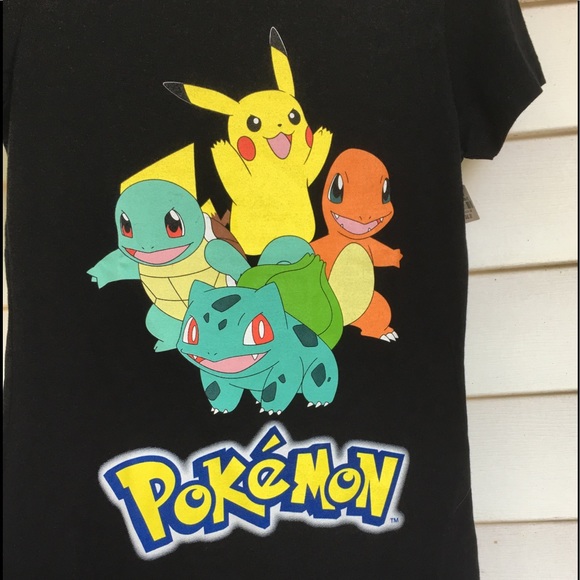 Women’s Short Sleeves Black Pokémon Shirt - Picture 2 of 6